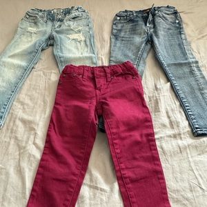 (3) Pants Jeans for Girls size 3